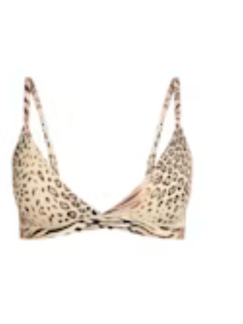 SKIMS Leopard Print Triangle Bralette in Beige
